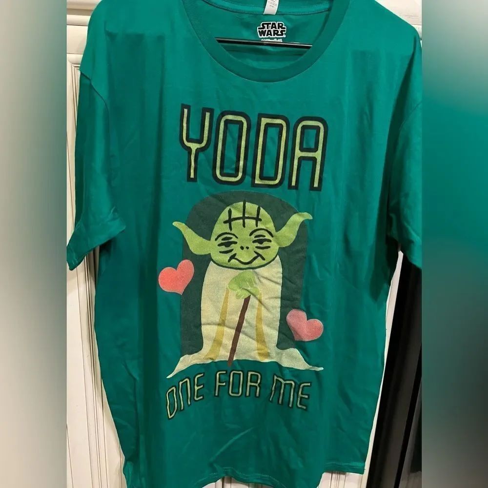 Star Wars Yoda One For Me Green Shirt Size XL